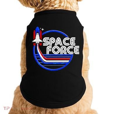 Retro USA American Space Force Emblem Doggie Tank