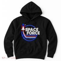 Retro USA American Space Force Emblem Hoodie thumb 0
