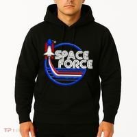 Retro USA American Space Force Emblem Hoodie thumb 2