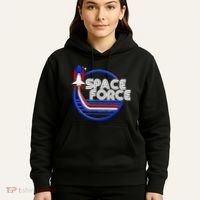 Retro USA American Space Force Emblem Hoodie thumb 5