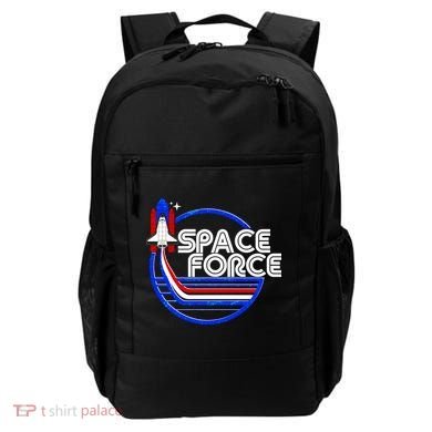 Retro USA American Space Force Emblem Backpack