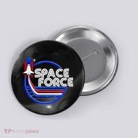 Retro USA American Space Force Emblem Button thumb 0