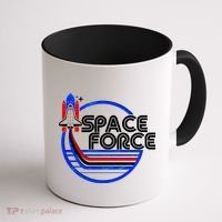 Retro USA American Space Force Emblem Coffee Mug thumb 1