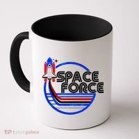 Retro USA American Space Force Emblem Coffee Mug thumb 0