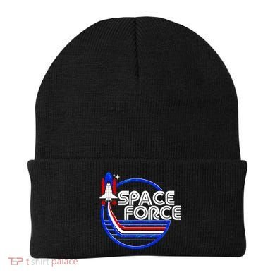 Retro USA American Space Force Emblem Beanie