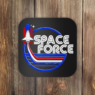 Retro USA American Space Force Emblem Coaster