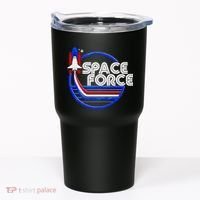 Retro USA American Space Force Emblem Tumbler thumb 0