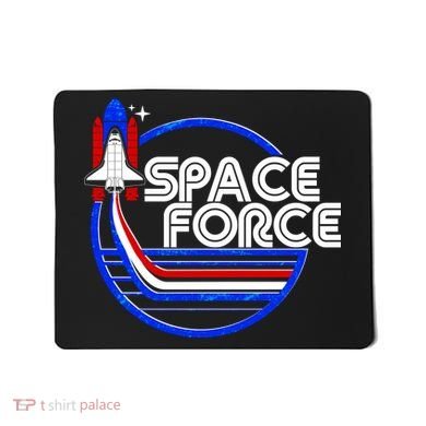 Retro USA American Space Force Emblem Mousepad