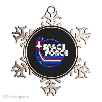 Retro USA American Space Force Emblem Ornament