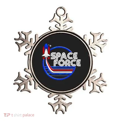 Retro USA American Space Force Emblem Ornament