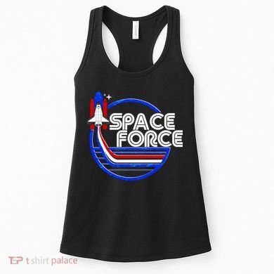 Retro USA American Space Force Emblem Women's Tank Top
