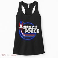 Retro USA American Space Force Emblem Women's Tank Top thumb 0