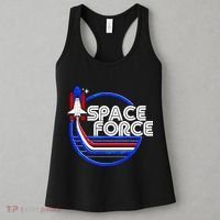 Retro USA American Space Force Emblem Women's Tank Top thumb 3
