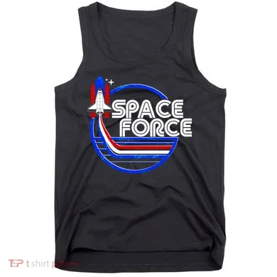 Retro USA American Space Force Emblem Tank Top