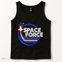 Retro USA American Space Force Emblem Tank Top thumb 2