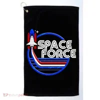 Retro USA American Space Force Emblem Golf Towel thumb 0