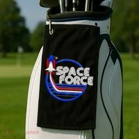 Retro USA American Space Force Emblem Golf Towel thumb 2