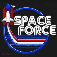 Retro USA American Space Force Emblem Women's T-Shirt thumb 6