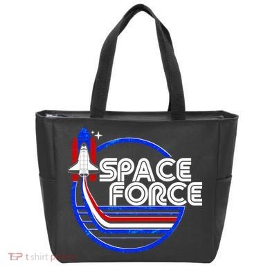 Retro USA American Space Force Emblem Tote Bag
