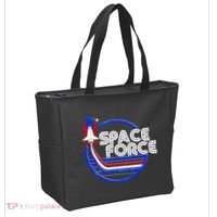 Retro USA American Space Force Emblem Tote Bag thumb 2