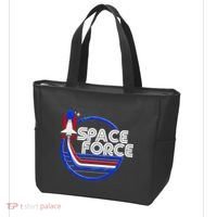 Retro USA American Space Force Emblem Tote Bag thumb 3
