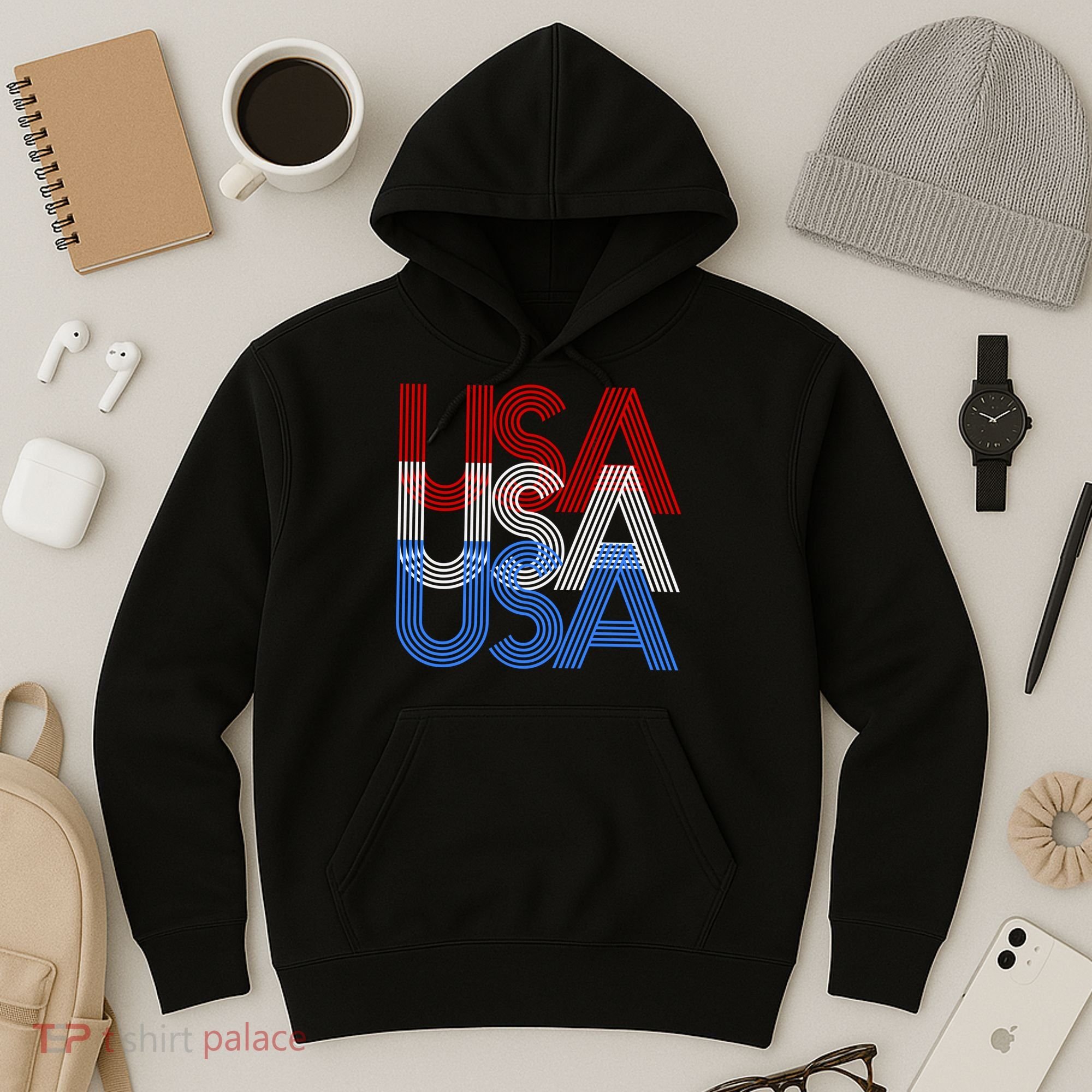 Retro USA Logo Hoodie