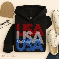 Retro USA Logo Hoodie thumb 4
