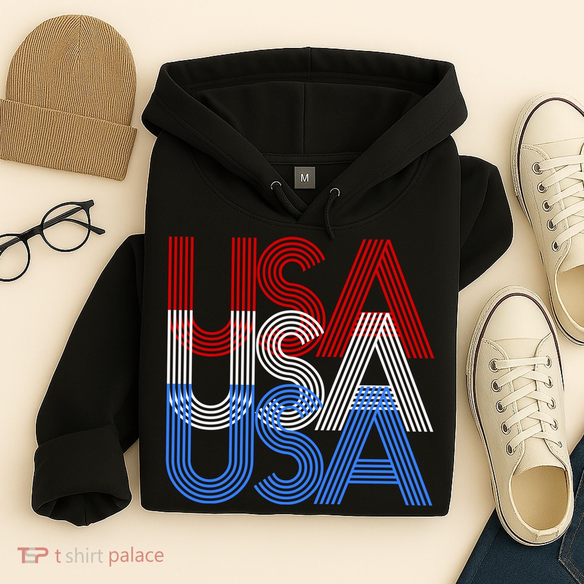Retro USA Logo Hoodie