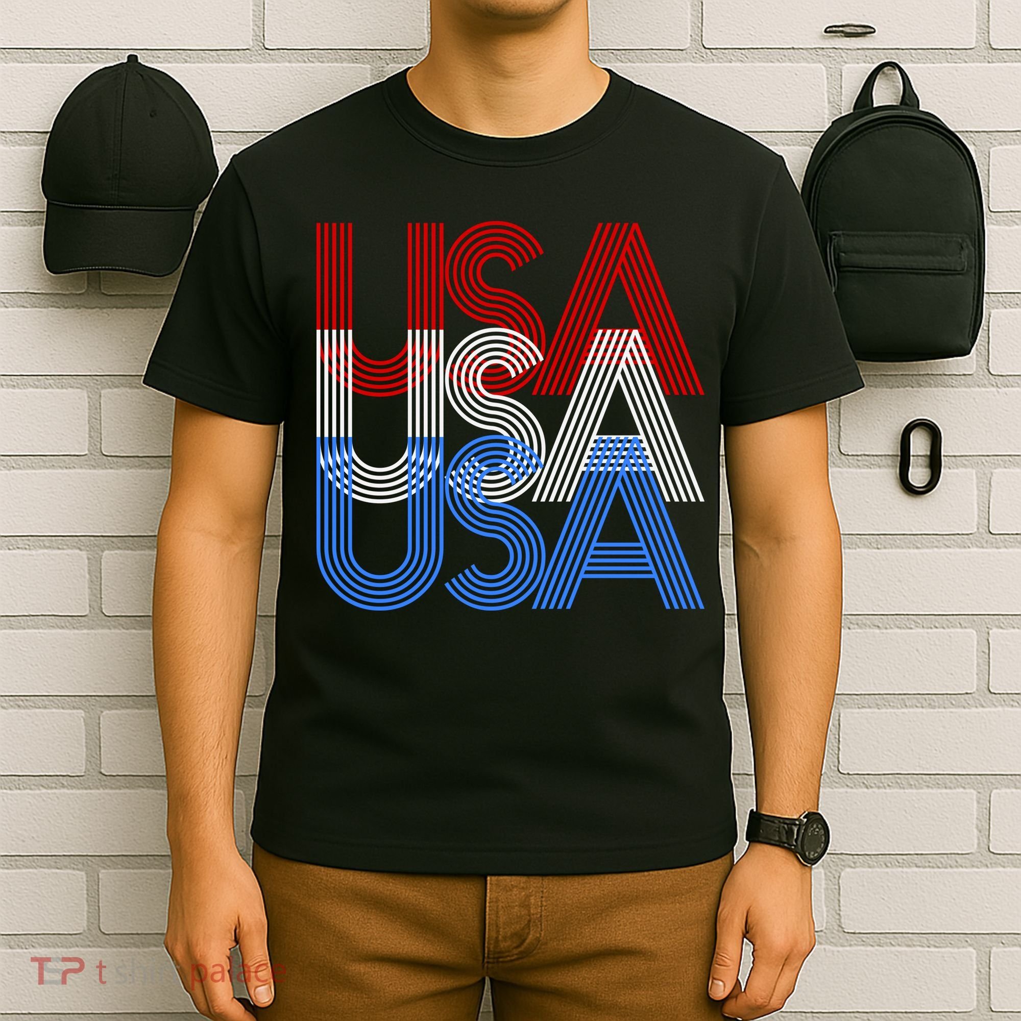 Retro USA Logo T-Shirt