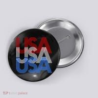 Retro USA Logo Button thumb 0
