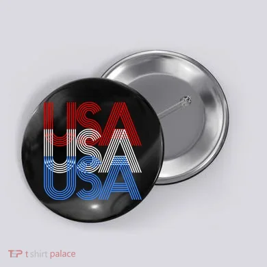 Retro USA Logo Button
