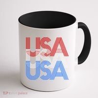Retro USA Logo Coffee Mug thumb 1
