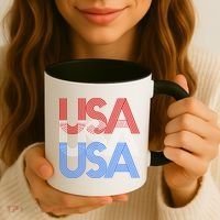 Retro USA Logo Coffee Mug thumb 3