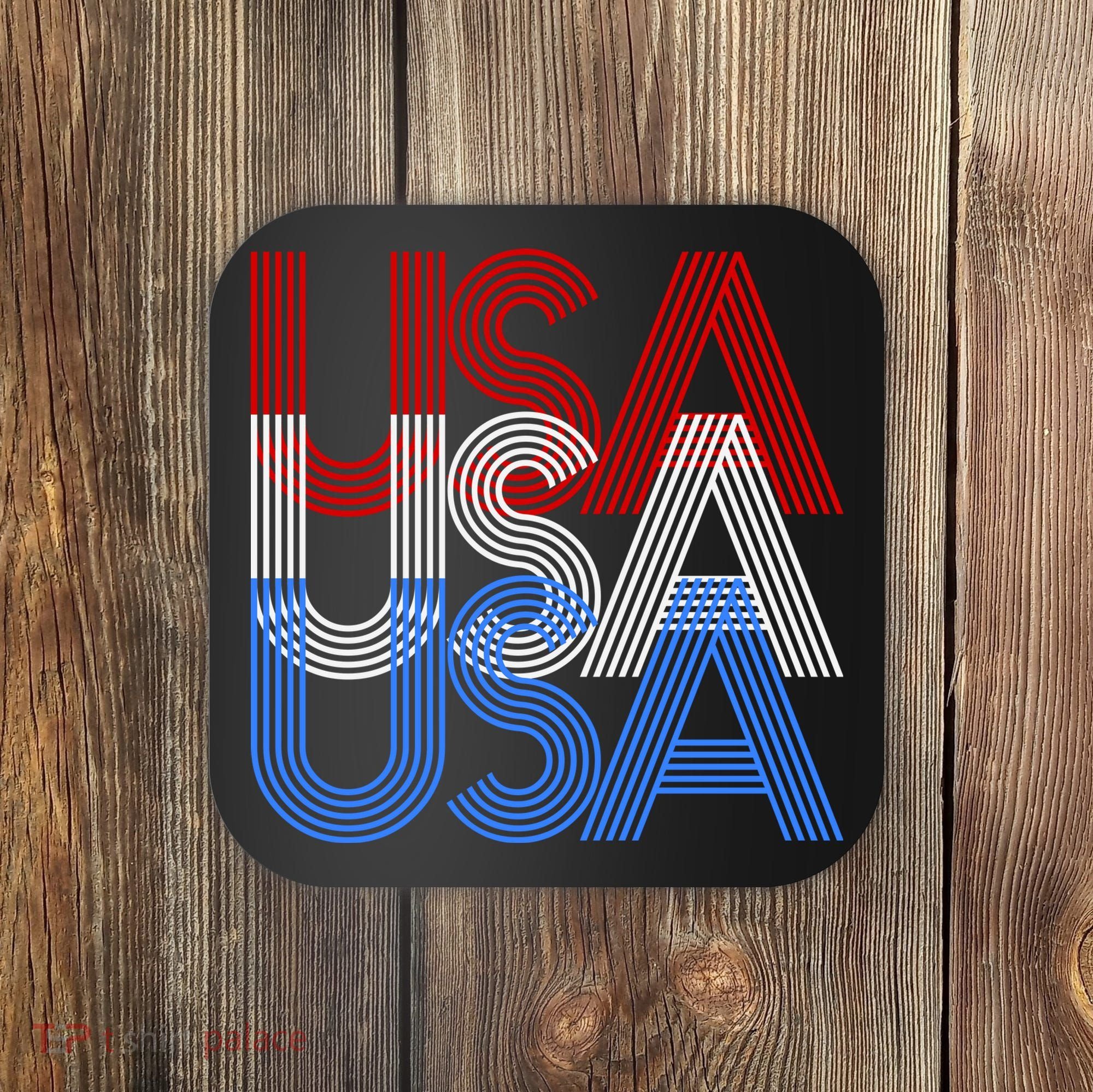 Retro USA Logo Coaster