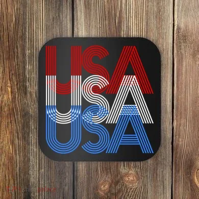Retro USA Logo Coaster