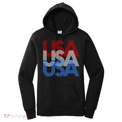 Retro USA Logo Women's Hoodie