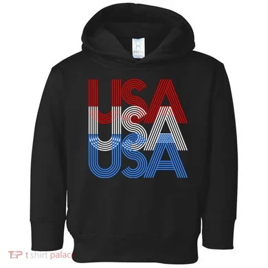 Retro USA Logo Toddler Hoodie