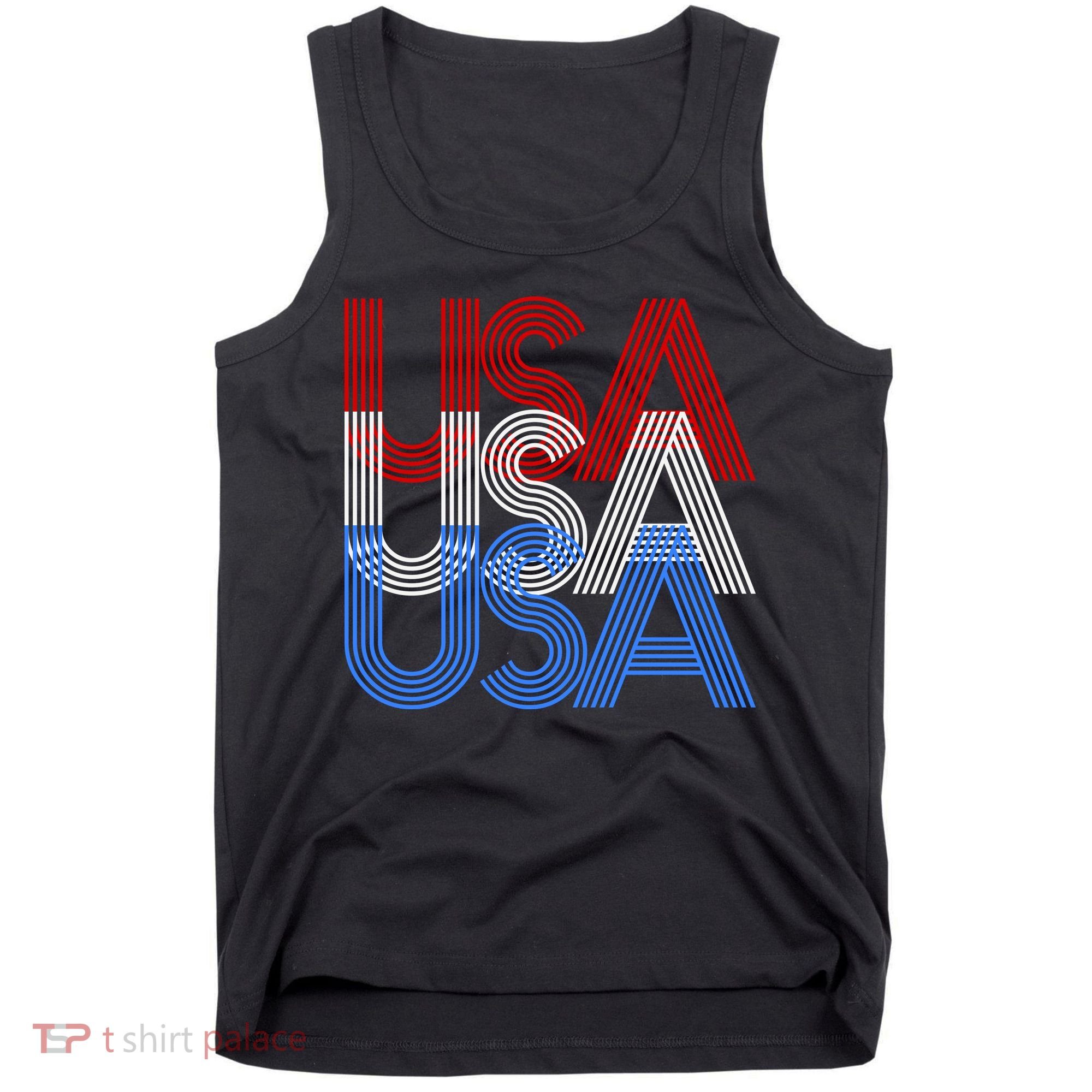 Retro USA Logo Tank Top