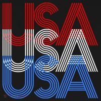 Retro USA Logo Women's Long Sleeve Shirt thumb 2
