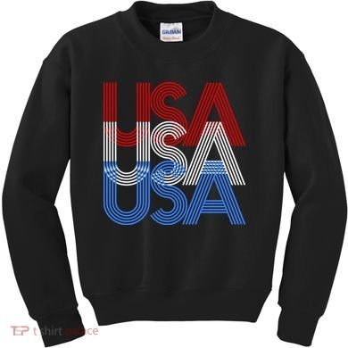 Retro USA Logo Kids Sweatshirt