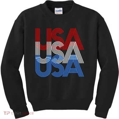 Retro USA Logo Kids Sweatshirt