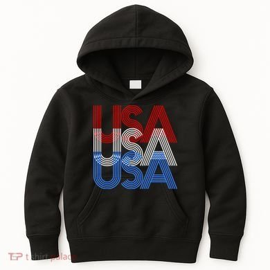 Retro USA Logo Kids Hoodie
