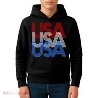 Retro USA Logo Kids Hoodie thumb 4