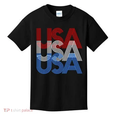 Retro USA Logo Kids T-Shirt