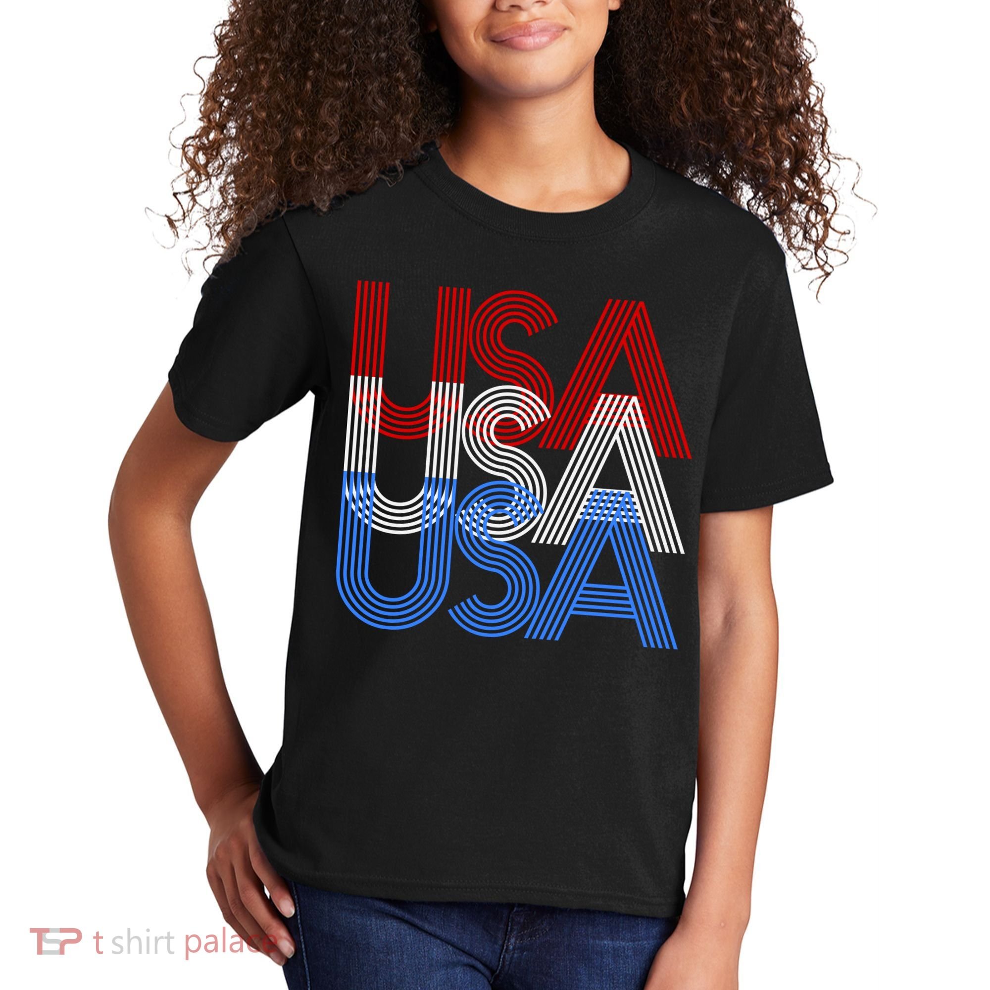 Retro USA Logo Kids T-Shirt