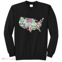 Retro USA State Map of America Sweatshirt thumb 0