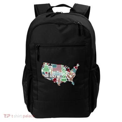 Retro USA State Map of America Backpack
