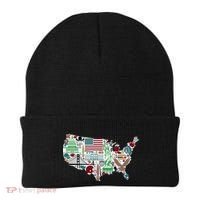 Retro USA State Map of America Beanie thumb 0