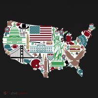Retro USA State Map of America Pajama Set thumb 2