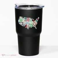 Retro USA State Map of America Tumbler thumb 0